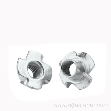 High quality Carbon steel Tee nuts with Pronge with zinc plated